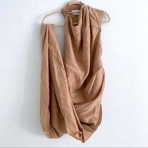 Tall Maxi Column Dress in a Beautiful Asymmetrical Straight Cut Backless by ASOS